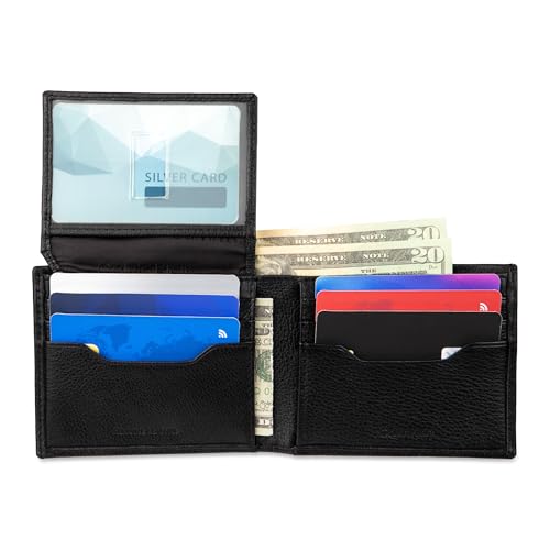 Calvin Klein Men's Wallet Sets-Minimalist Bifold and Card Cases - color: Black Keychain