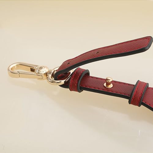 Adjustable Crossbody Bag Replacement Strap - Faux Leather Handbag Shoulder Strap With Metal Clasp - Olive Green - color: Olive Green, size: Gold Clasp