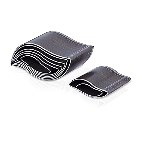 PH PandaHall 8 Size Punching Die Set, Leather Craft Cutter Punch Hole Hollow Drop Wallet Cutter Leather Cutting Belt Puncher Cutting Tools for DIY Leather Craft Leaf Shape - color: Leaf, size: 8 Sizes (20-53mm)