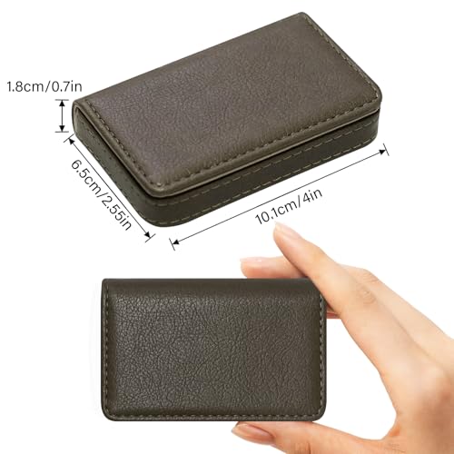 RFID Blocking Wallet - Minimalist Leather Business Credit Card Holder (A65-01) - color: A65-01