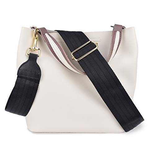 CLOUDMUSIC Handbag Strap Replacement Shoulder Crossbody Strap Purse Strap for Women Girls - color: Black