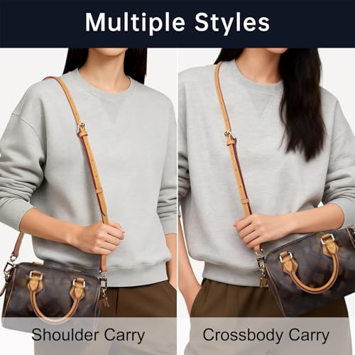 Shoulder Strap for Speedy 30 Bag | Leather Strap for Speedy 30-Honey Patina