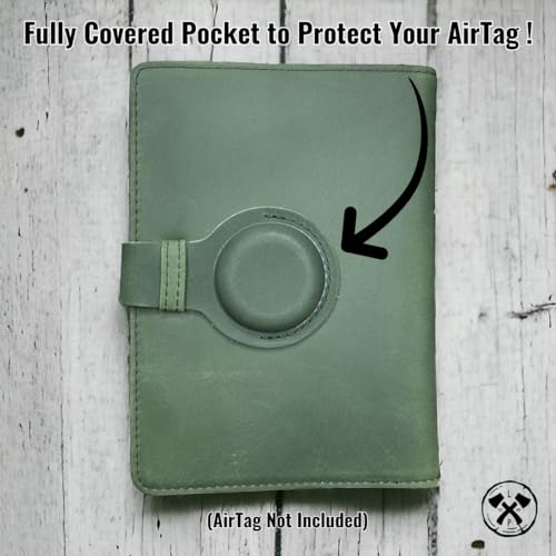 Genuine Leather Passport Holder Compatiable with and Moto Tag Wallet for Men and Women RFID Blocking for Secure Traveling and Documentation Organizer (Green) - color: Green