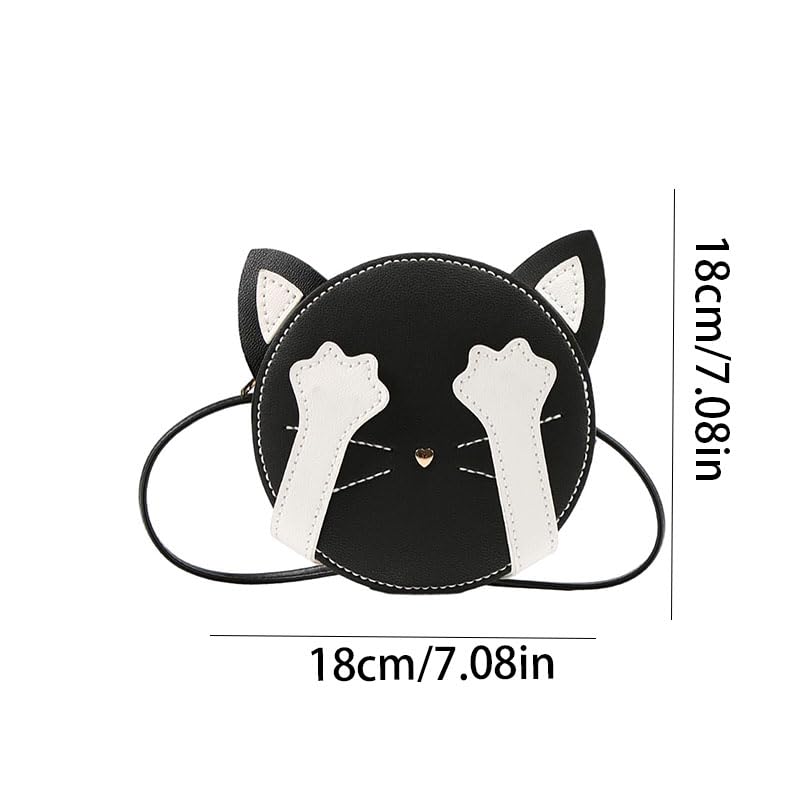 1-Piece DIY Faux Leather Crossbody Bag Kit, Handmade Cat Design – Creative Accessory for Women