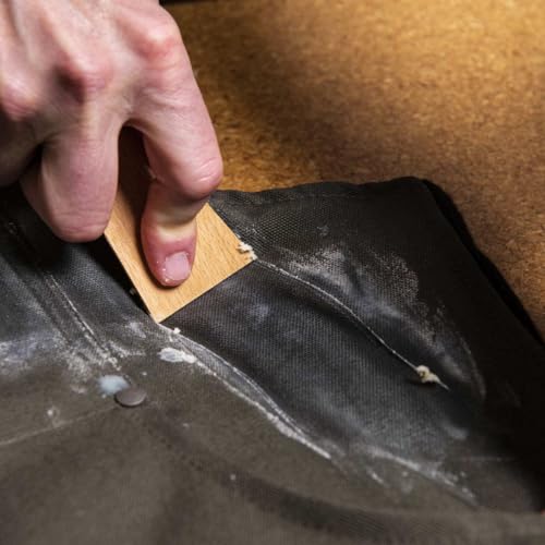 Otter Wax Waxed Canvas Smoothing Tool | Polished Hardwood Applicator for Fabric Waxing, Seam and Edge Cleaner, Leather Crevice Tool for Jackets, Hats, Bags, Boots