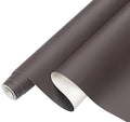 Picheng Lychee Faux Leather Fabric: 13.8" x 53" Soft Faux Leather Roll | Lychee Texture Solid Color Faux Leather Sheets Marine Vinyl for Making Crafts Leather Earrings Bows Sewing DIY (Dark Brown) - color: Dark Brown