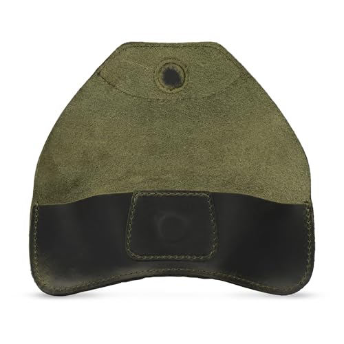 Londo Genuine Leather Case for Eyeglass, Sunglasses, Goggles and Spectacles with Magnetic Closure - color: Green