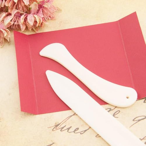2Pcs/Set Bone Folder Craft Tools Leather Scoring Folding Creasing Paper Accessory