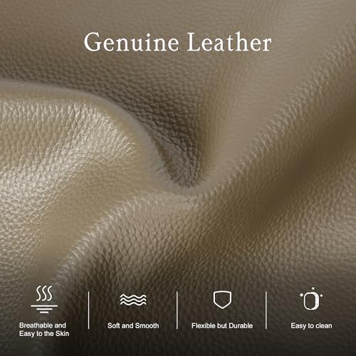 befen Genuine Leather Crossbody Hobo Purse for Women Soft Lightweight Leather Handbags with 2 Removable Straps - color: M-taupe