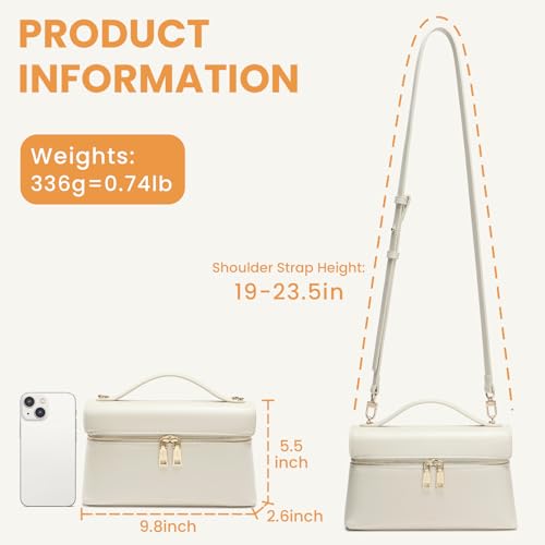 Keyli Women's Top Handle Bag Leather Small Handbags Trendy Designer Crossbody Shoulder Bag for Women Cute Quiet Purses