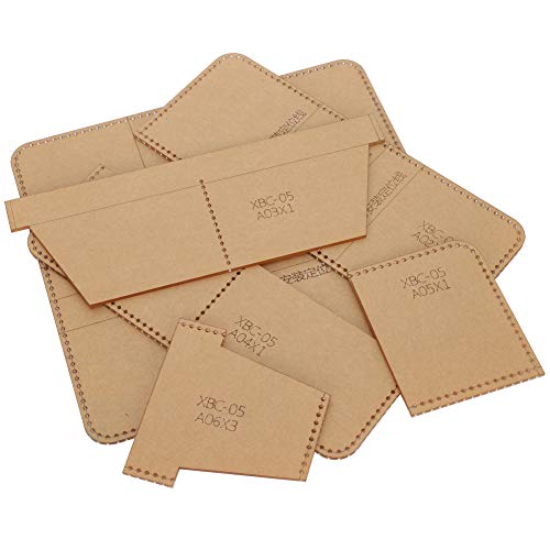 Acrylic Wallet Template Transparent Leather Crafting Tool Set for DIY Long Wallet Manual Stitching Guide