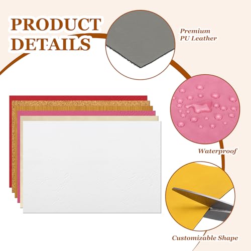 HARFINGTON Laserable Leather Sheets 18" x 12" x 0.04" Non-Adhesive Engraving Leatherette Sheets Laserable Leather Hat Patch for DIY Caps Jackets Backpacks Clothing, Gray/Black - color: Gray/Black