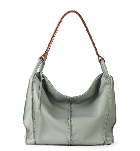 The Sak Los Feliz Hobo Purse - Premium Large Leather Women's Handbag for Everyday & Travel - Durable Purse With Zipper Pocket | Slouchy Relaxed Silhouette, Roomy Interior, Lightweight All-Day Carry, Fits Phone, Wallet & Tablet, Everyday & Travel Ready - c
