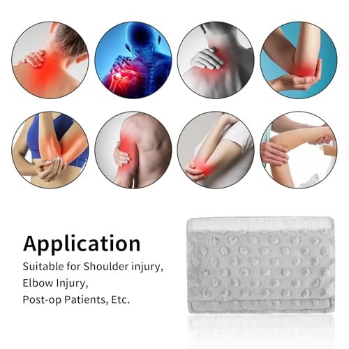 1 PCS Cushioned Arm Sling Padding for Neck,Slim Sling Pad Neck Shoulder Strap Cushion for Wrist Hand Injury Support Strap Padded Women Men (Gray) - color: Gray