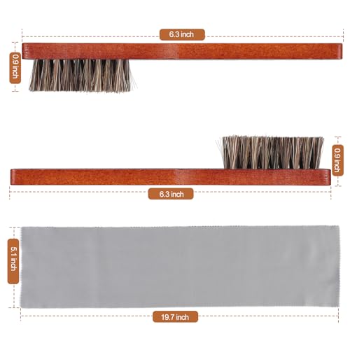 Shoe Brush Shoe Polish Brush Horse Hair Brush for Leather Horsehair Shoe Brush Professional Shoe Polish Applicator