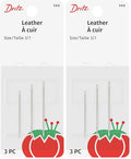 Dritz 56G Glovers/Leather Hand Needles, Size 3/7 (3-Count) (Pack of 2) - size: Size 3/7 (Pack of 2)