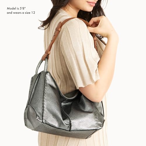 The Sak Los Feliz Hobo Purse - Premium Large Leather Women's Handbag for Everyday & Travel - Durable Purse With Zipper Pocket | Slouchy Relaxed Silhouette, Roomy Interior, Lightweight All-Day Carry, Fits Phone, Wallet & Tablet, Everyday & Travel Ready - c
