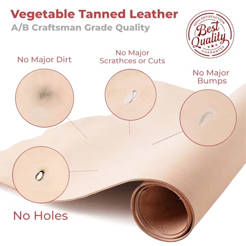 ELW Leather Strap, 10-11 Oz, 1.5 inch Wide x 50", Cowhide Veg Tan Leather Belt Blank, Leather Strips, Tooling Leather, Tan Straps for Crafts, Belt Making & Crafting Blank Hide - color: 10-11 Oz. (4-4.4mm), size: 1-1/2"x50"