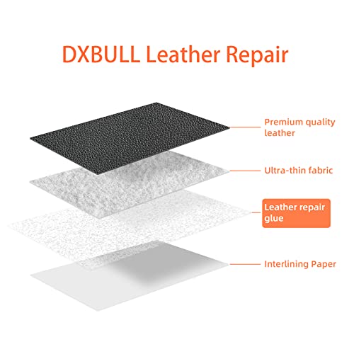 DXBULL Large Leather Repair Kit Self Adhesive Leather Tape Waterproof, DIY Leather Patch for Couches Car Seats Furniture Kitchen Cabinets Wall 23.6 x 78.7 inch (Black) - color: Black, size: 23.6x78.7 inch
