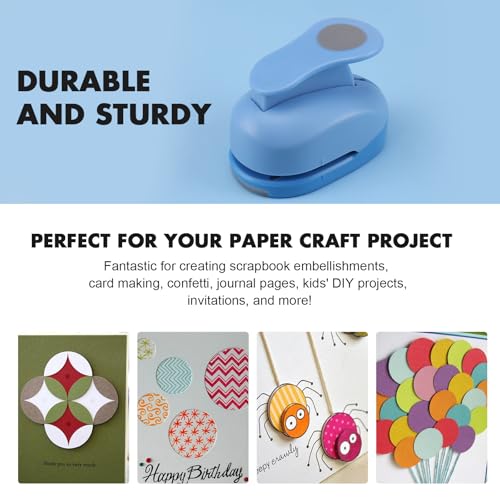 1 Inch Circle Punch - Creates Perfect Circles Every Time, Handmade Scrapbooking Tool for Card Making, DIY Photo Albums, Invitations & Decorations - size: 1 Inch