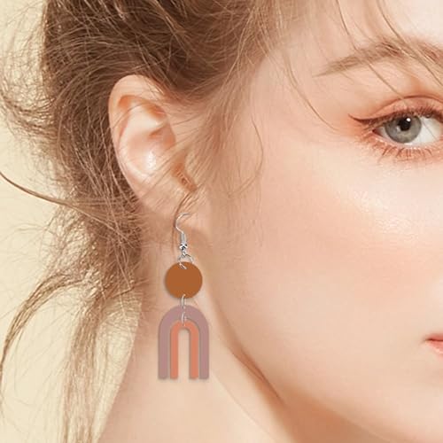 SUPERDANT Bohemian Pattern Leather Die Composable Earrings Wooden Die Cutter Leathers Cutting Dies DIY Art Crafts Leathers Dies Cutter for Men Women Leather Making for Handmade Lover Gifts - style: Bohemian Earrings