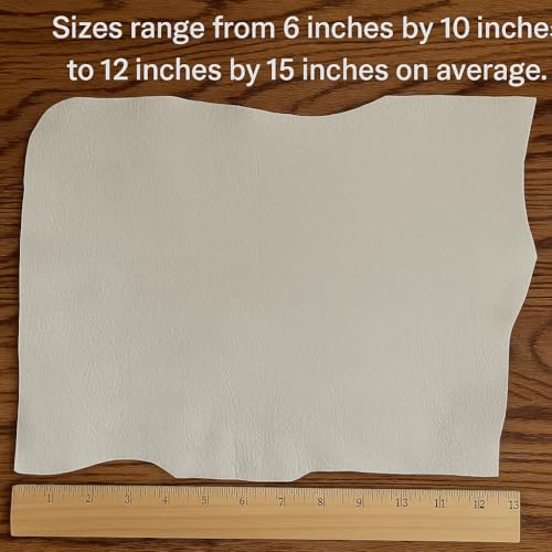 Large Genuine Leather Remnants – Upholstery Leather Pieces Bulk for Crafts, Wallets, DIY, Cricut, Repair (3 lb Pack). Large Pieces (Avg 8"x10" to 12"x18")