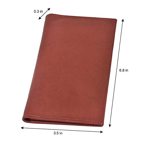 Genuine Leather Simple Check Book Holder Style - Mw156cf - color: Brown