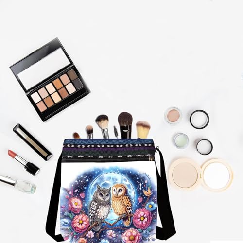 LSQFS 5D Diamond Art Crossbody Purse, DIY Diamond Art Kits for Adults Mosaic Handcraft Canvas Bag for Women, 8.5x8.7x0.39 Inch Lightweight Adjustable Shoulder Bag for Beach, Travel and Everyday - color: Red