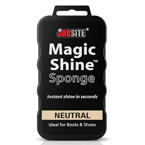 JobSite Instant Express Leather Boot & Shoe Shine Sponge - Neutral - color: Neutral - 1 Pack