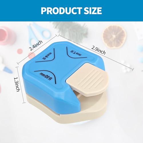 3-in-1 Paper Corner Rounder, Compact and Durable for 4mm, 7mm, 10mm, Round Corners Cutter Ideal for Card Making,Photo Cutter,Scrapbooking and DIY Projects - size: 4mm,7mm,10mm