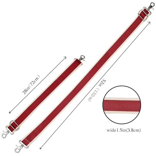 Wide Purse Strap Adjustable Replacement Crossbody Bag Strap Silver Hardware Shoulder Straps - color: Silver Hardware-color Block-806