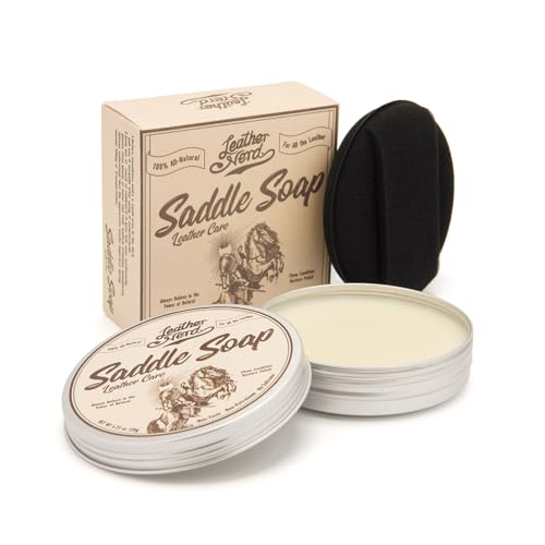 Saddle Soap for Leather,Leather Nerd Leather Cleaner Conditioner for Boots - size: 3.53 Oz Saddle Soap