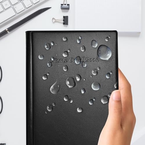 Ring Binder Depot Professional Business Card Holder/Book with Black Cover, Holds 300 Business Cards (Pack of 2) - size: Small (Pack of 2)