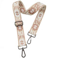 1.5" Wide Purse Strap Adjustable Replacement Gunmetal Hardware Long Crossbody Bag Strap for Thick Shoulder Bags Canvas Handbags Straps - color: Gunmetal Hardware-A-Light coffee