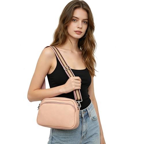 Bag Straps 1.5" Wide Purse Strap Adjustable Replacement Long Crossbody for Thick Shoulder Bags Canvas Handbags - color: Silver Hardware-1001