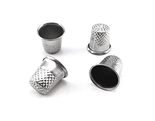 Honbay 50pcs Silver Sewing Quilting Metal Thimbles DIY Craft Finger Protector