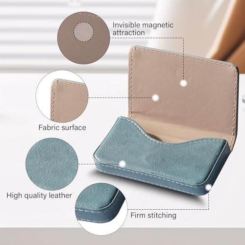 AI-DEE RFID Blocking Wallet - Minimalist Leather Business Credit Card Holder (Qyan) - color: Qyan