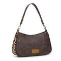 Wrangler Shoulder Bag for Women Western Small Purse Hobo Handbag | Aztec, Underarm Bag, 2 Detachable Straps, Secure Zipper Closure, Back Pocket, Crossbody Bag for dates, travel and everyday - color: Coffee