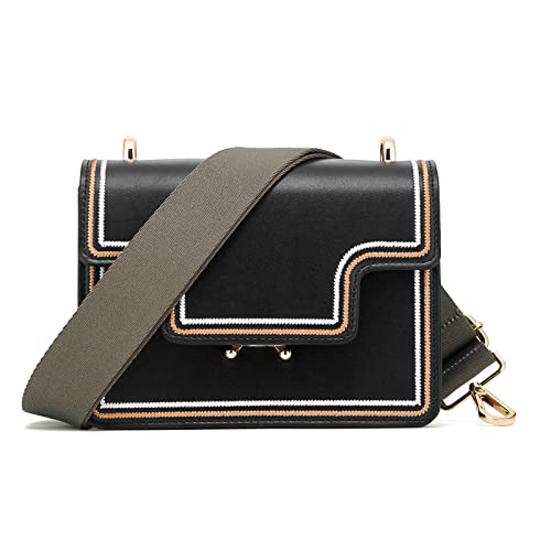 Wide Shoulder Strap (Solid),Adjustable Replacement Belt Crossbody Canvas Bag Handbag - color: Dark Grey