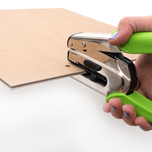 We R Memory Keepers Crop-A-Dile Power Punch for 0.25" Holes - Scrapbooking Tool, Compatible for Most Tin, Metal, Craft Paper, Leather, Fabric - style: 1/4-inch