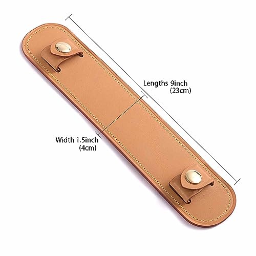 Vachetta Leather Shoulder Pad Soothing Shoulder Pad for Cossbody Bag Straps - color: Vachetta Beeswax Color