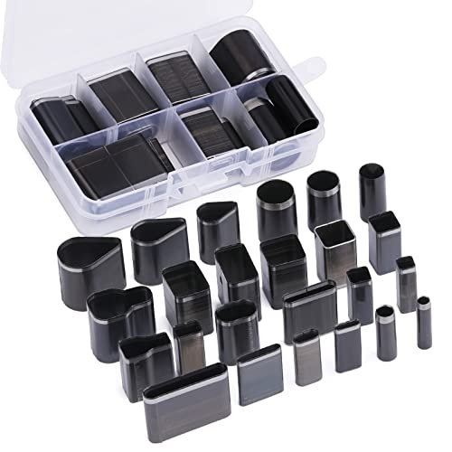 24 Style Leather Hollow Punch Cutter Tool, Leather Cutting Tools | Leather Hollow Punch Cutter Tools with Box, Different Shape Punch Tool Set Craft Tools Kit for Handmade Diy Craft - size: 24 Shapes