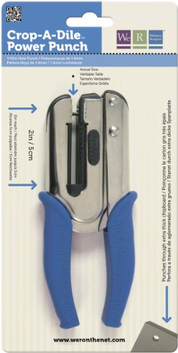 We R Memory Keepers, Crop-A-Dile Power Punch, Blue, for 1/16" Holes, Scrapbooking Tool, Compatible for Most Tin, Metal, Craft Paper, Leather, Fabric - style: 1/16-Inch