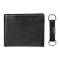 Calvin Klein Men's Wallet Sets-Minimalist Bifold and Card Cases - color: Black Keychain