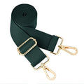 Wide Shoulder Strap (Solid),Adjustable Replacement Belt Crossbody Canvas Bag Handbag - color: Forest Green