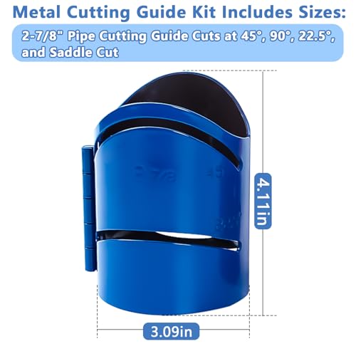 Magnetic Metal Cutting Guide Kit 2-7/8" Pro Pipe Cutting Guide - color: 2-7/8 Inch