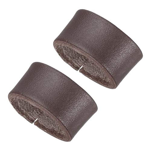 PATIKIL Leather Loop Keeper, Leather Loops Belt Keeper Loops Retainer Straps Replacement, - color: Coffee, size: 0.7"/0.9"