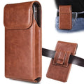 Holster for Galaxy S25 Ultra S24 Ultra S23 Ultra 5G Note 20 Ultra 5G Note 10+ Plus 5G, Premium Leather Pouch with Belt Clip Phone Holster Belt Case, Brown -XL - color: Brown, size: X-Large