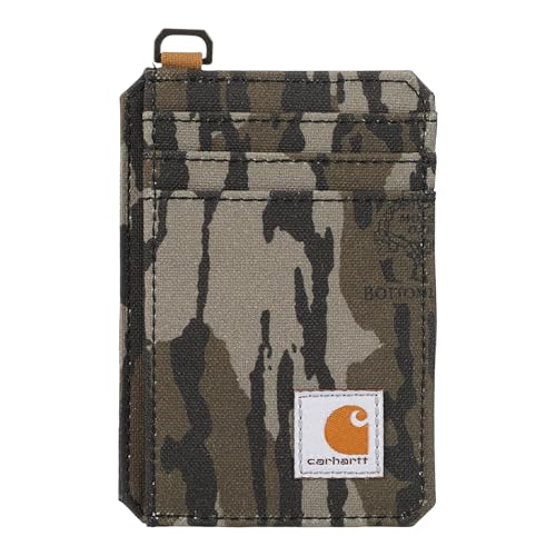 Carhartt Nylon Duck Front Pocket Wallet Mossy Oak Bottomlands | Mens 700D, Wallets, RFID-Blocking with, and Front Pocket Options - color: Mossy Oak Bottomlands (Front Pocket)