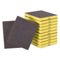 12Pcs 100Grit Double-Sided Sanding Sponges, Washable & Reusable | Handmade Sanding Blocks - Wet Dry Flexible Sandpaper Abrasive Brick Pads for Wood Drywall Metal Polishing, Yellow - size: 100Grit